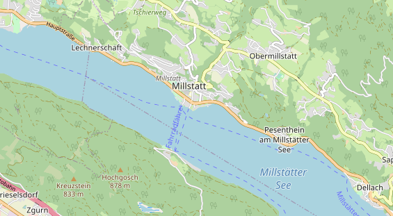 Wanderhotel auf Karte