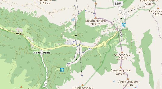 Wanderhotel auf Karte