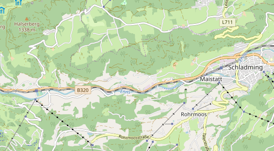 Wanderhotel auf Karte