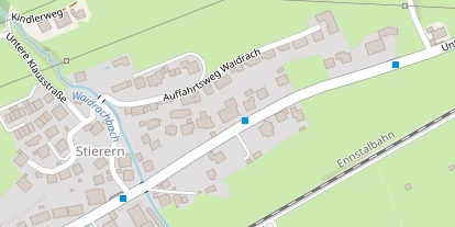 Wanderhotel auf Satellitenbild