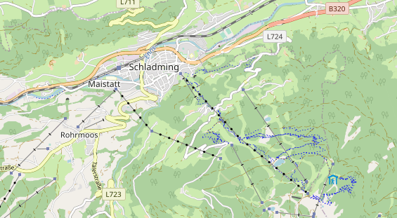 Wanderhotel auf Karte