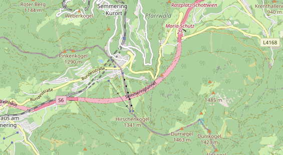 Wanderhotel auf Karte