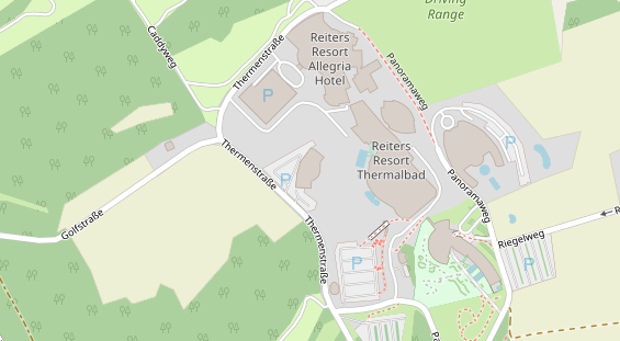 Wanderhotel auf Karte