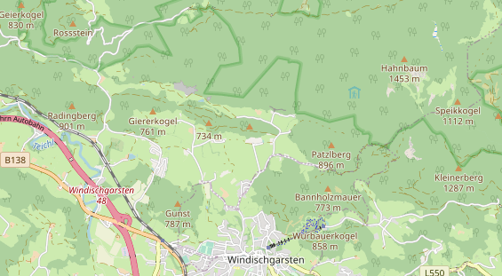 Wanderhotel auf Karte