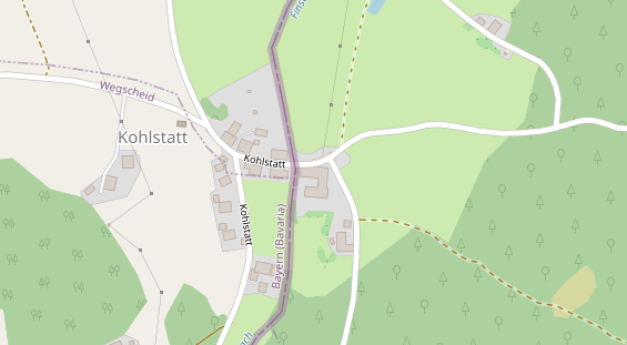 Wanderhotel auf Satellitenbild