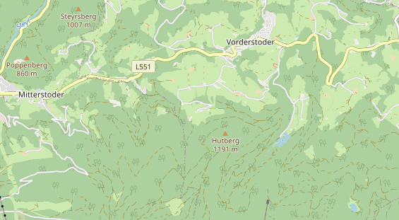 Wanderhotel auf Karte