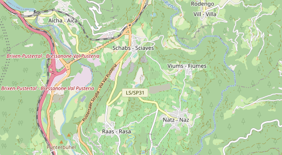 Wanderhotel auf Karte