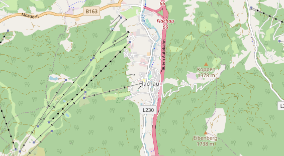 Wanderhotel auf Karte