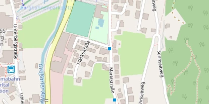 Wanderhotel auf Satellitenbild