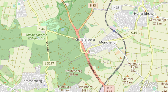 Wanderhotel auf Karte