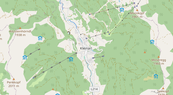 Wanderhotel auf Karte