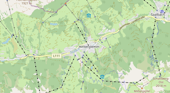 Wanderhotel auf Karte