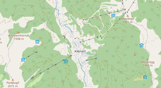 Wanderhotel auf Karte