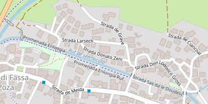 Wanderhotel auf Satellitenbild