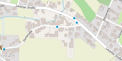 Wanderhotel auf Satellitenbild