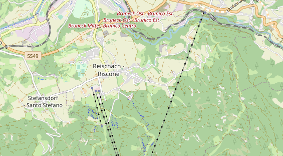 Wanderhotel auf Karte
