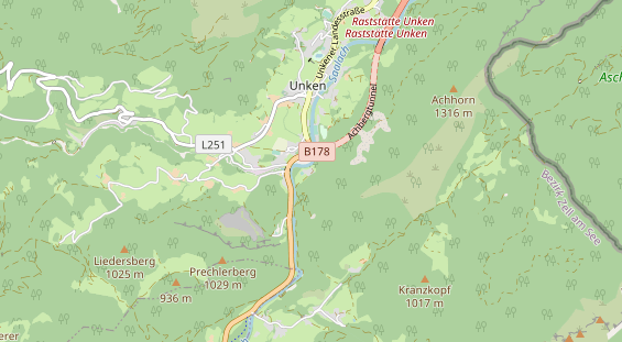 Wanderhotel auf Karte