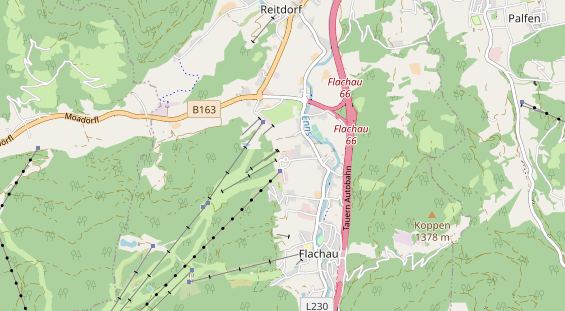 Wanderhotel auf Karte