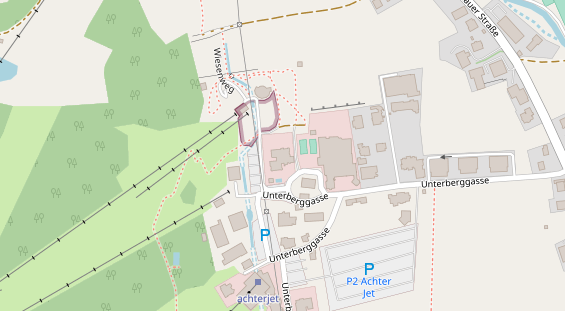 Wanderhotel auf Satellitenbild