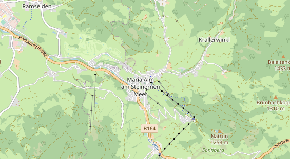 Wanderhotel auf Karte