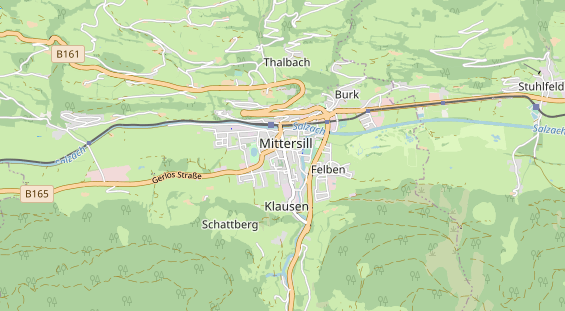 Wanderhotel auf Karte