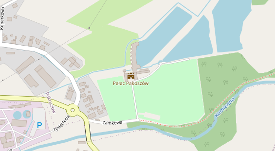 Wanderhotel auf Satellitenbild