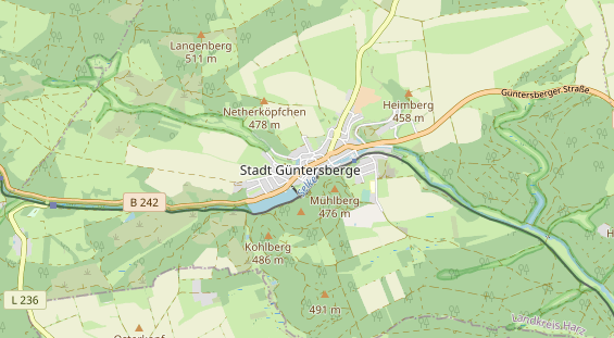 Wanderhotel auf Karte