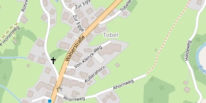 Wanderhotel auf Satellitenbild