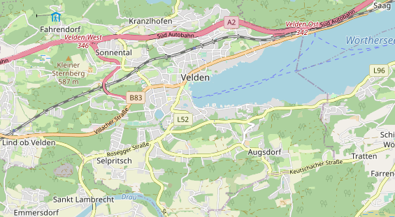 Wanderhotel auf Karte