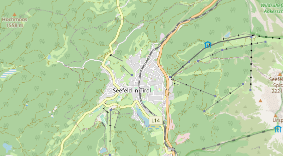 Wanderhotel auf Karte