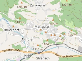Wanderhotel auf Karte