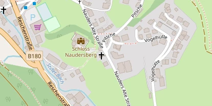 Wanderhotel auf Satellitenbild