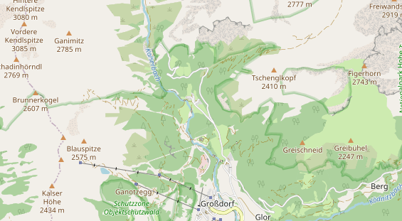 Wanderhotel auf Karte