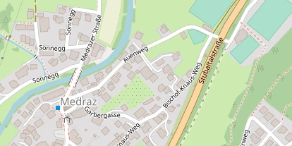 Wanderhotel auf Satellitenbild