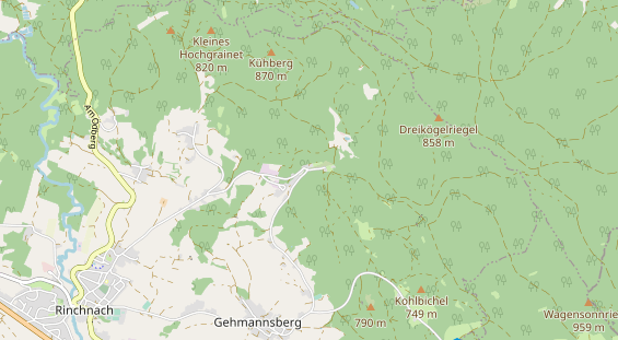 Wanderhotel auf Karte