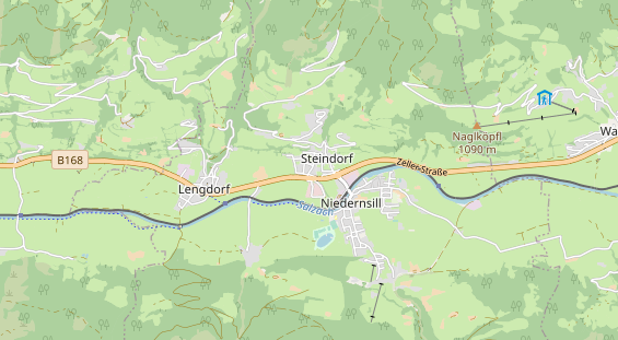 Wanderhotel auf Karte