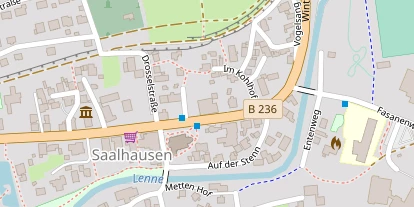 Wanderhotel auf Satellitenbild