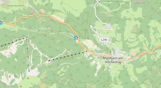 Wanderhotel auf Karte