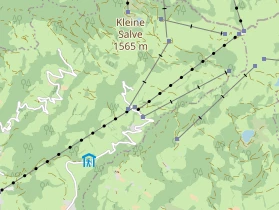 Wanderhotel auf Karte