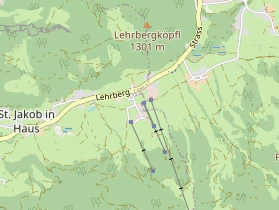 Wanderhotel auf Karte