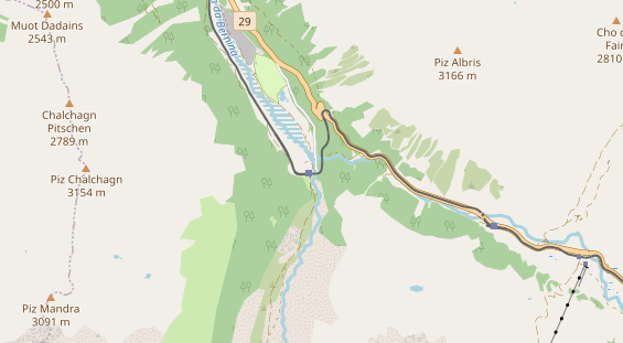 Wanderhotel auf Karte