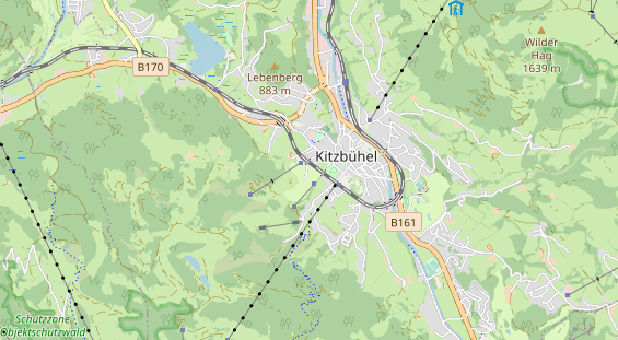 Wanderhotel auf Karte