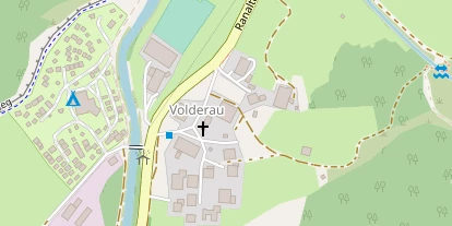 Wanderhotel auf Satellitenbild