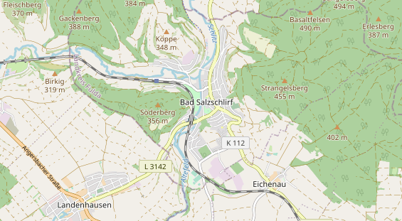 Wanderhotel auf Karte