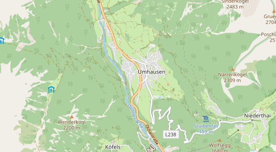 Wanderhotel auf Karte