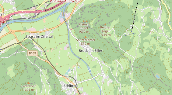 Wanderhotel auf Karte