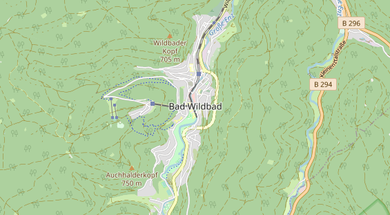 Wanderhotel auf Karte