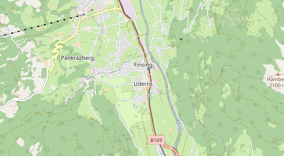 Wanderhotel auf Karte