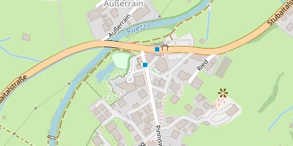 Wanderhotel auf Satellitenbild