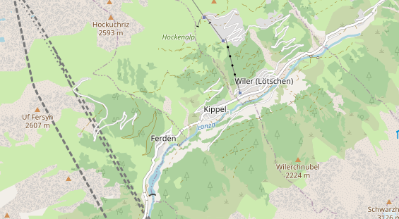 Wanderhotel auf Karte